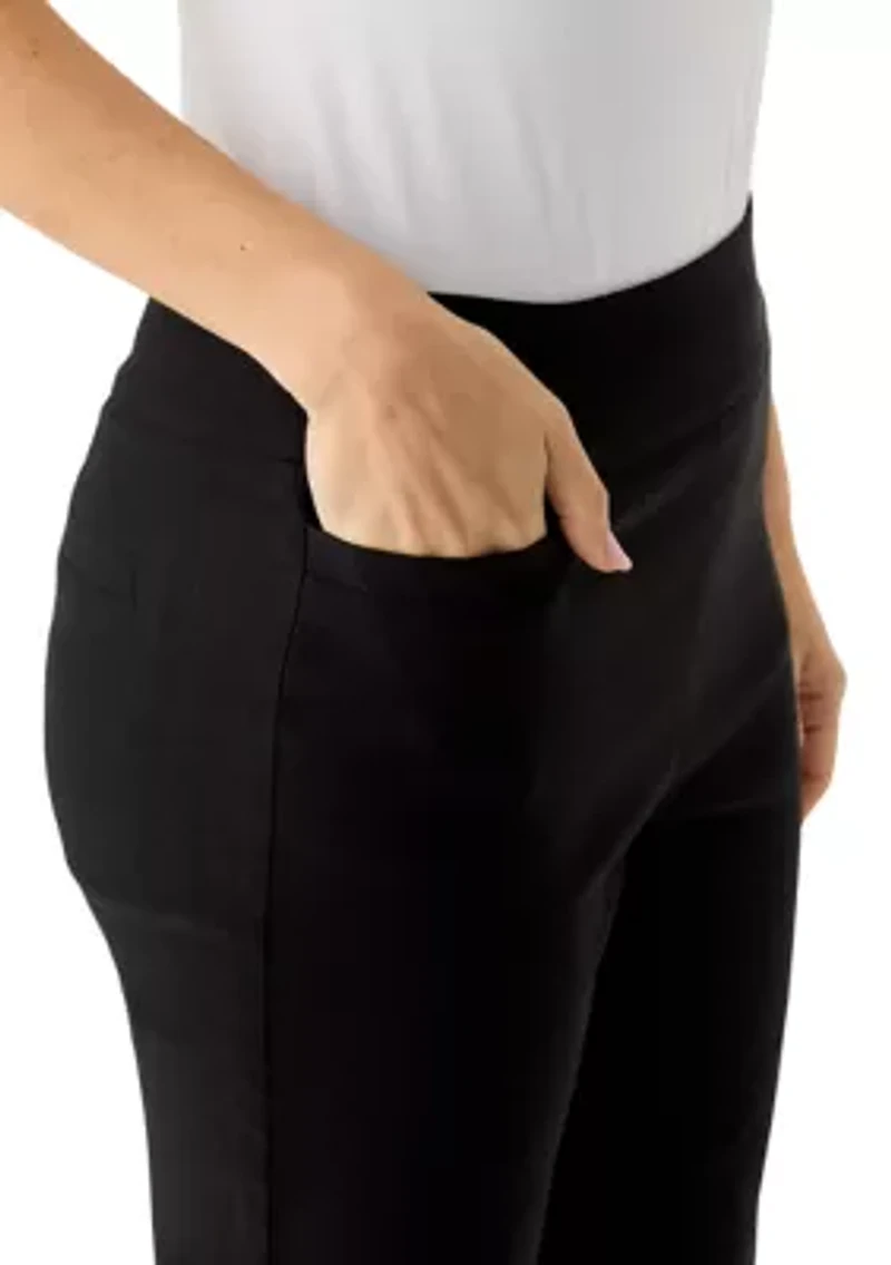 Petite Solid Bermuda Shorts