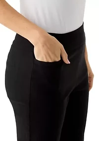 Petite Solid Bermuda Shorts