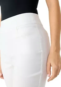 Petite Solid Bermuda Shorts