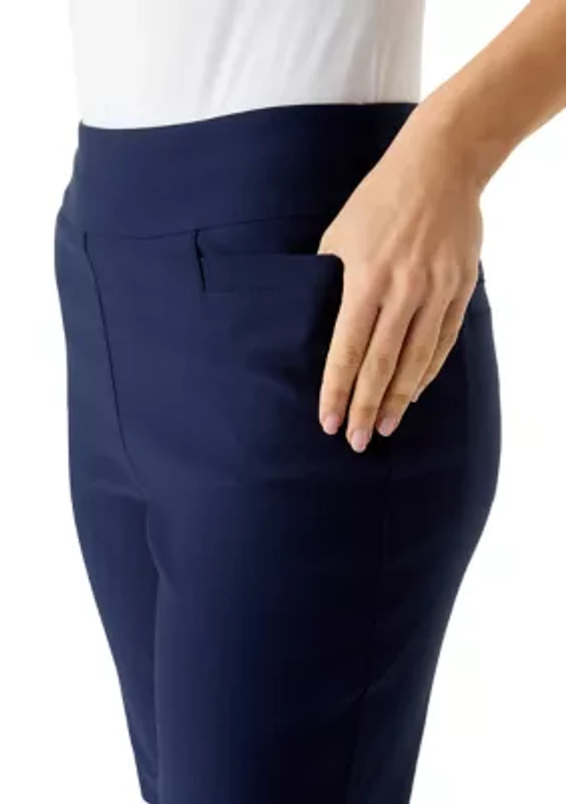 Petite Solid Bermuda Shorts