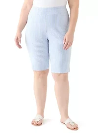 Plus Millennium Bermuda Stripe Shorts