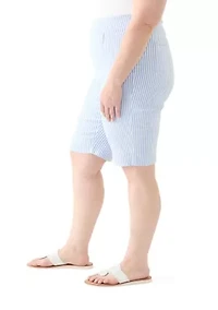 Plus Millennium Bermuda Stripe Shorts