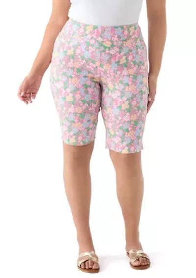 Plus Floral Skimmer Pants