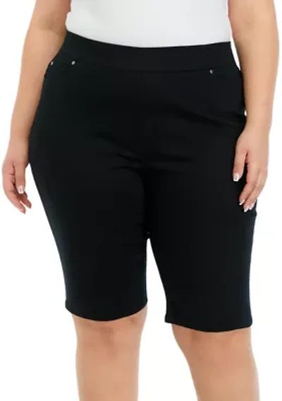 Plus Cotton Bermuda Shorts