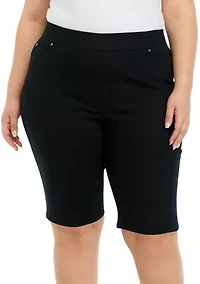 Plus Cotton Bermuda Shorts