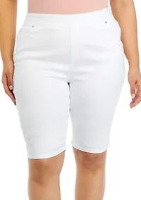 Plus Cotton Bermuda Shorts