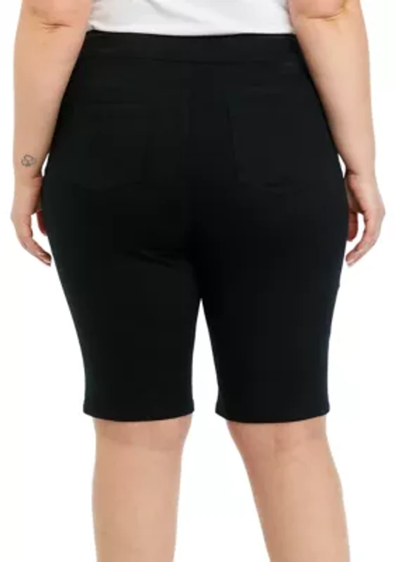 Plus Cotton Bermuda Shorts