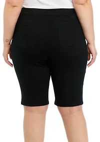 Plus Cotton Bermuda Shorts