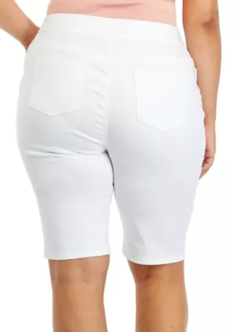 Plus Cotton Bermuda Shorts