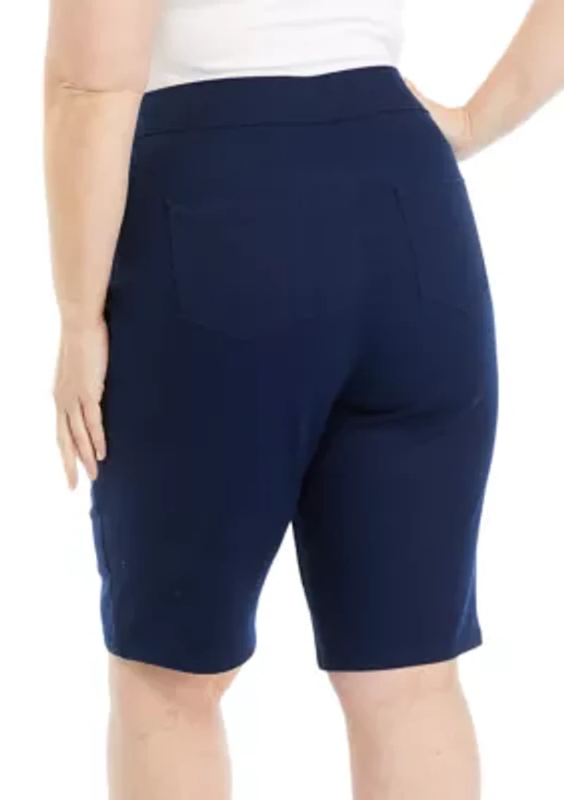 Plus Cotton Bermuda Shorts