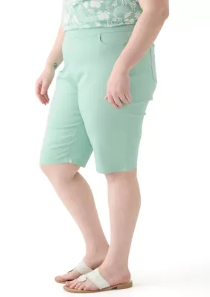 Plus Cotton Bermuda Shorts