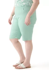 Plus Cotton Bermuda Shorts
