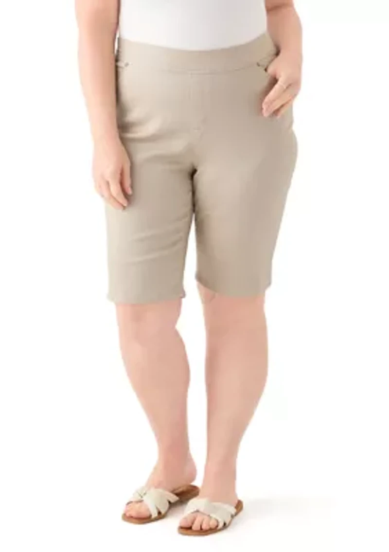 Plus Cotton Bermuda Shorts