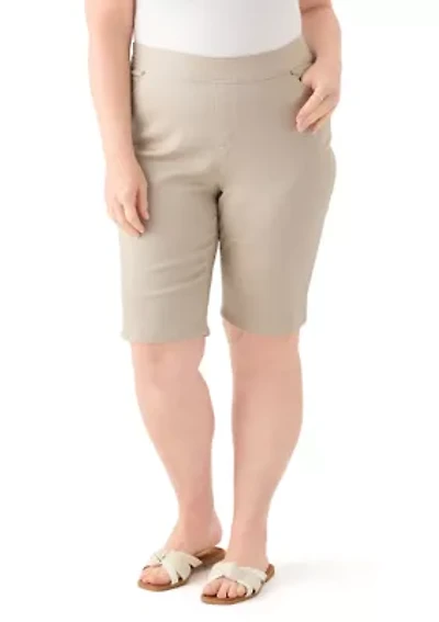 Plus Cotton Bermuda Shorts