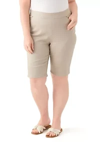 Plus Cotton Bermuda Shorts