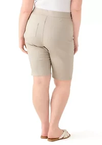 Plus Cotton Bermuda Shorts