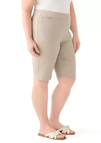 Plus Cotton Bermuda Shorts