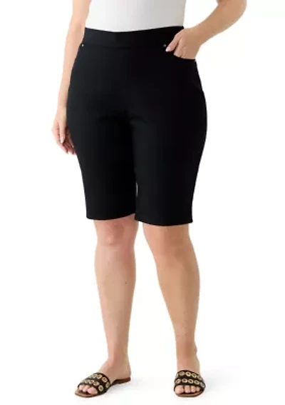 Plus Super Stretch Bermuda Shorts