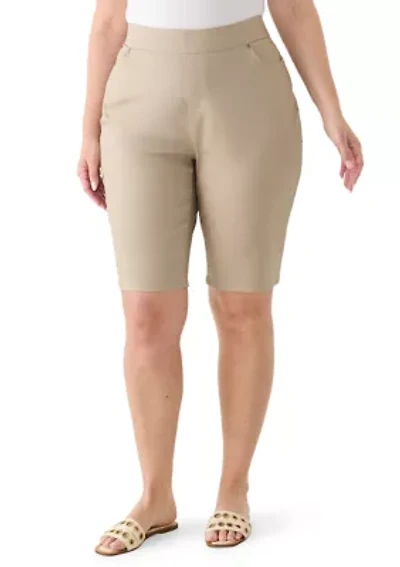 Plus Super Stretch Bermuda Shorts