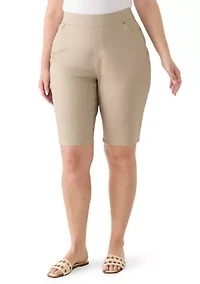 Plus Super Stretch Bermuda Shorts