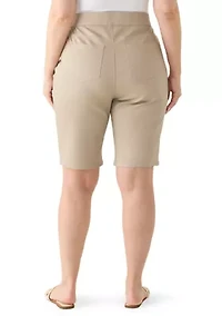 Plus Super Stretch Bermuda Shorts