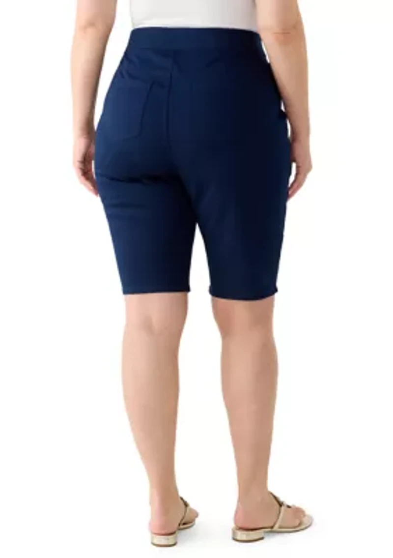 Plus Super Stretch Bermuda Shorts