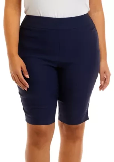 Plus Millennium Bermuda Solid Shorts