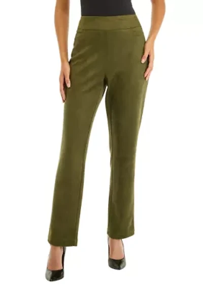 Women's Pull On Faux Suede Pants