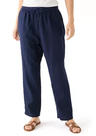 Women's Pull On Linen Pants