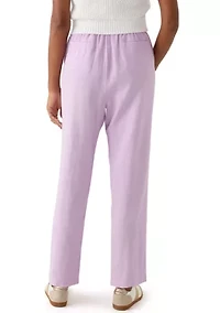Women's Pull On Linen Pants