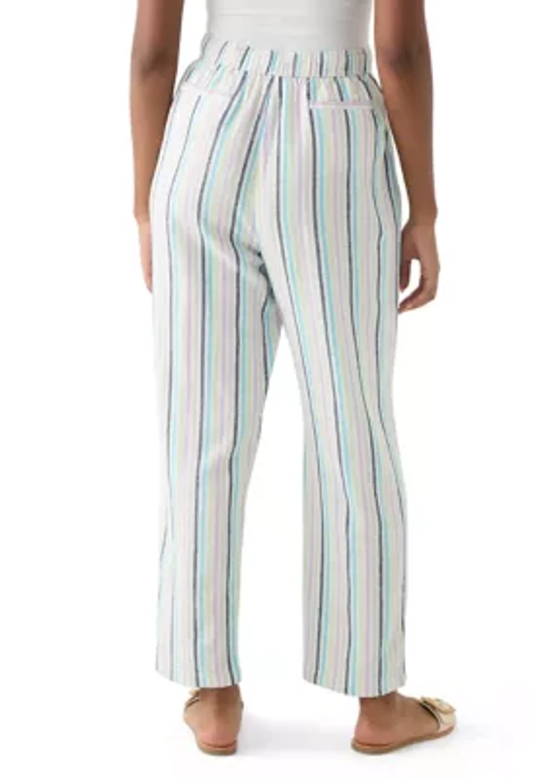 Women's Striped Relaxed Trousers