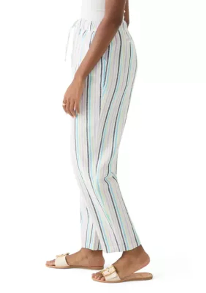 Women's Striped Relaxed Trousers
