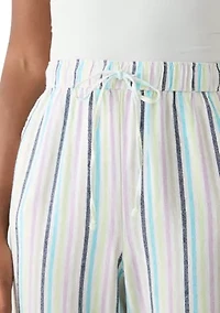 Women's Striped Relaxed Trousers