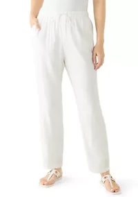Women's Pull On Linen Pants