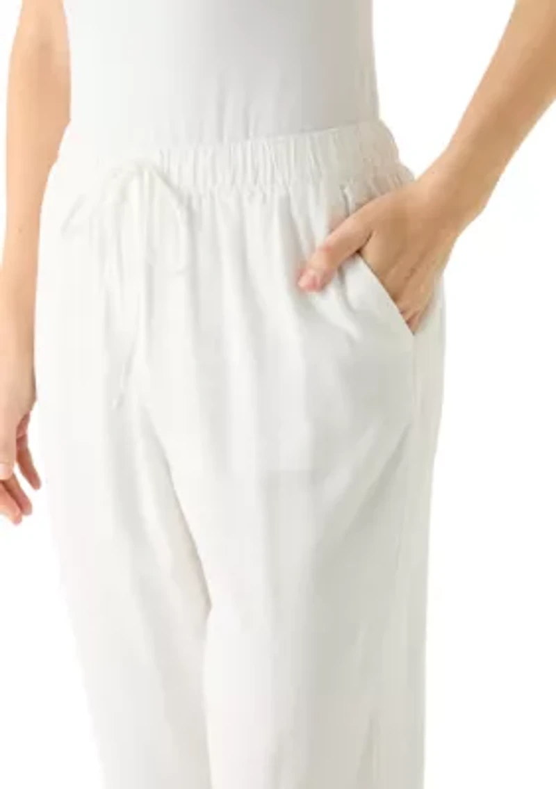 Women's Pull On Linen Pants