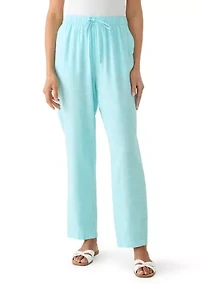 Women's Mid-Rise Linen Pants