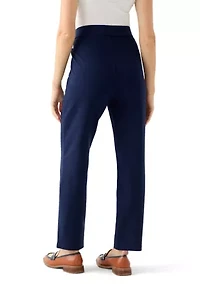Petite Pull On Ponte Pants