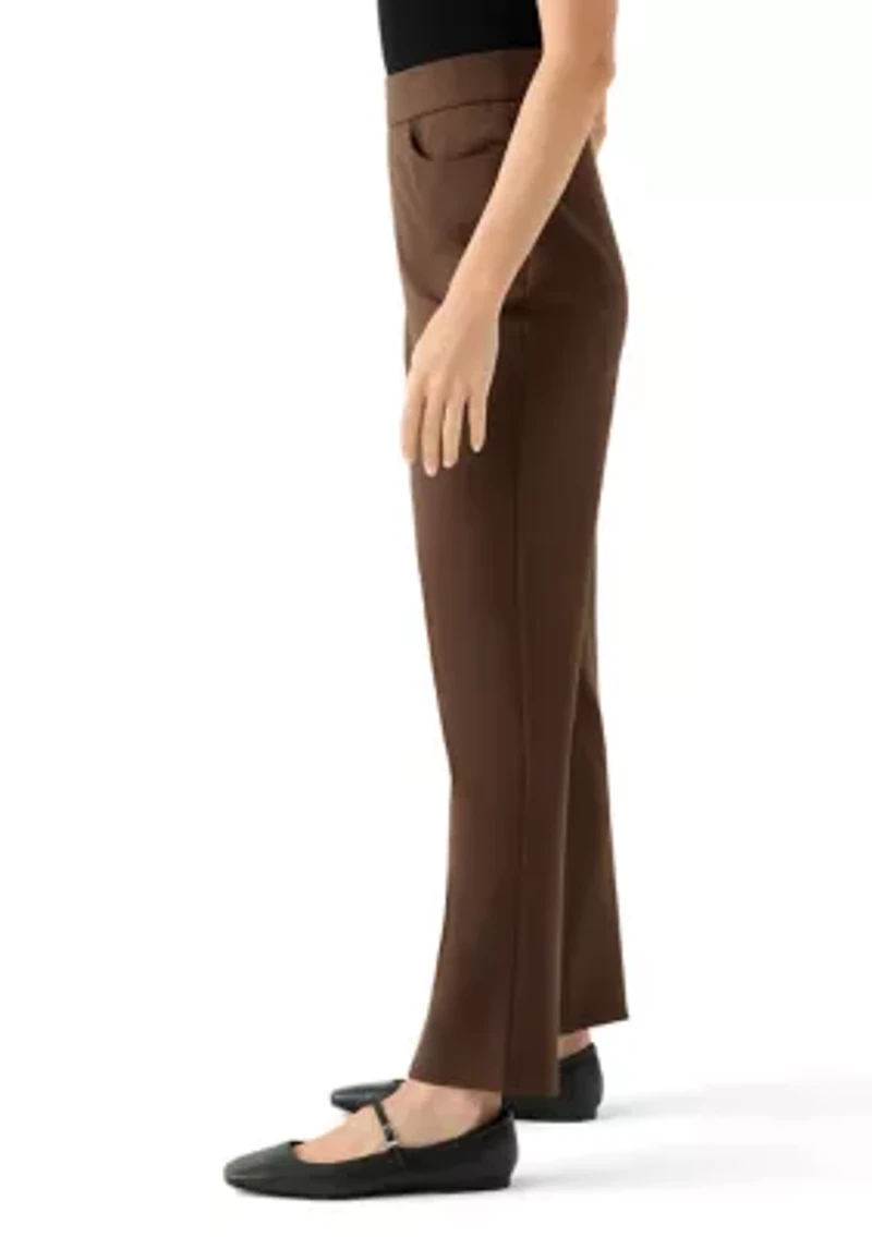 Petite Pull On Ponte Pants