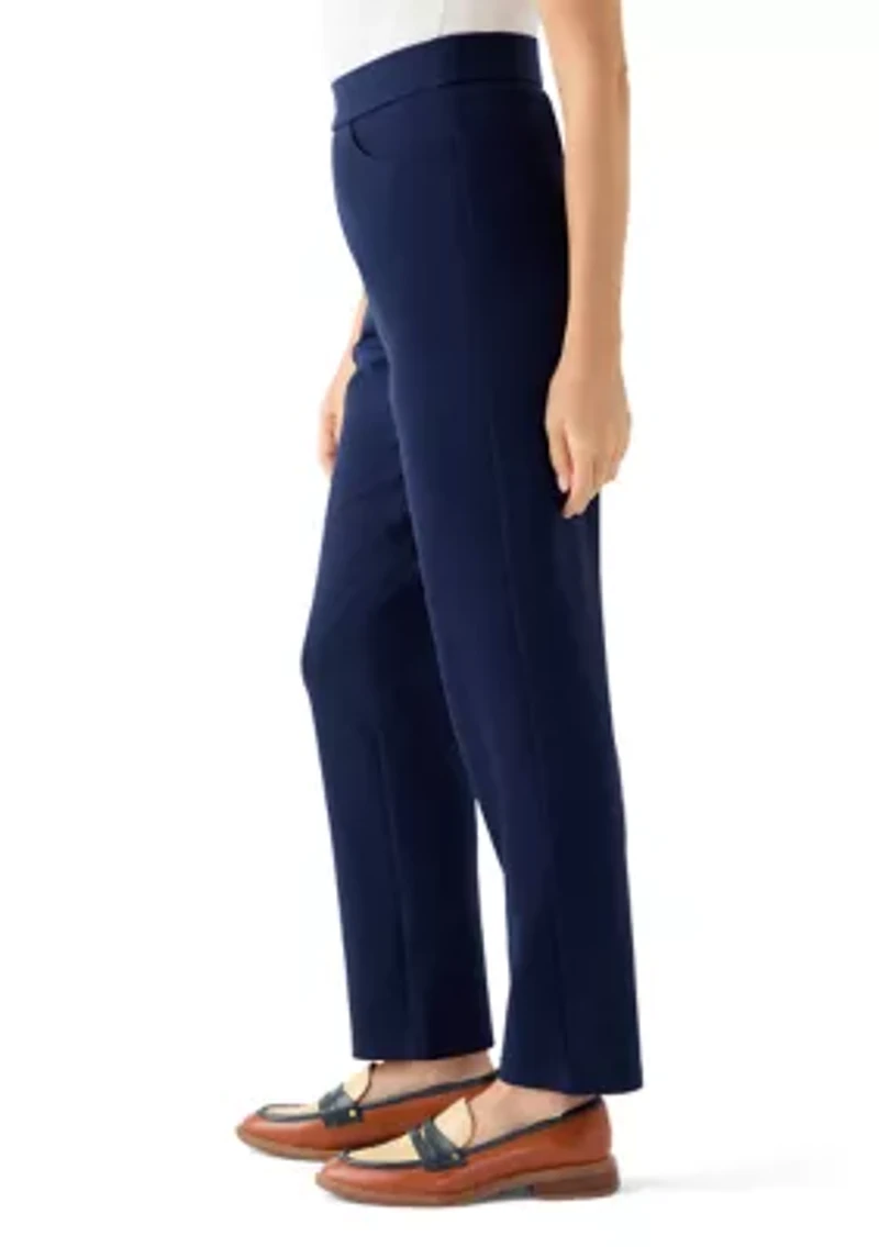 Petite Pull On Ponte Pants