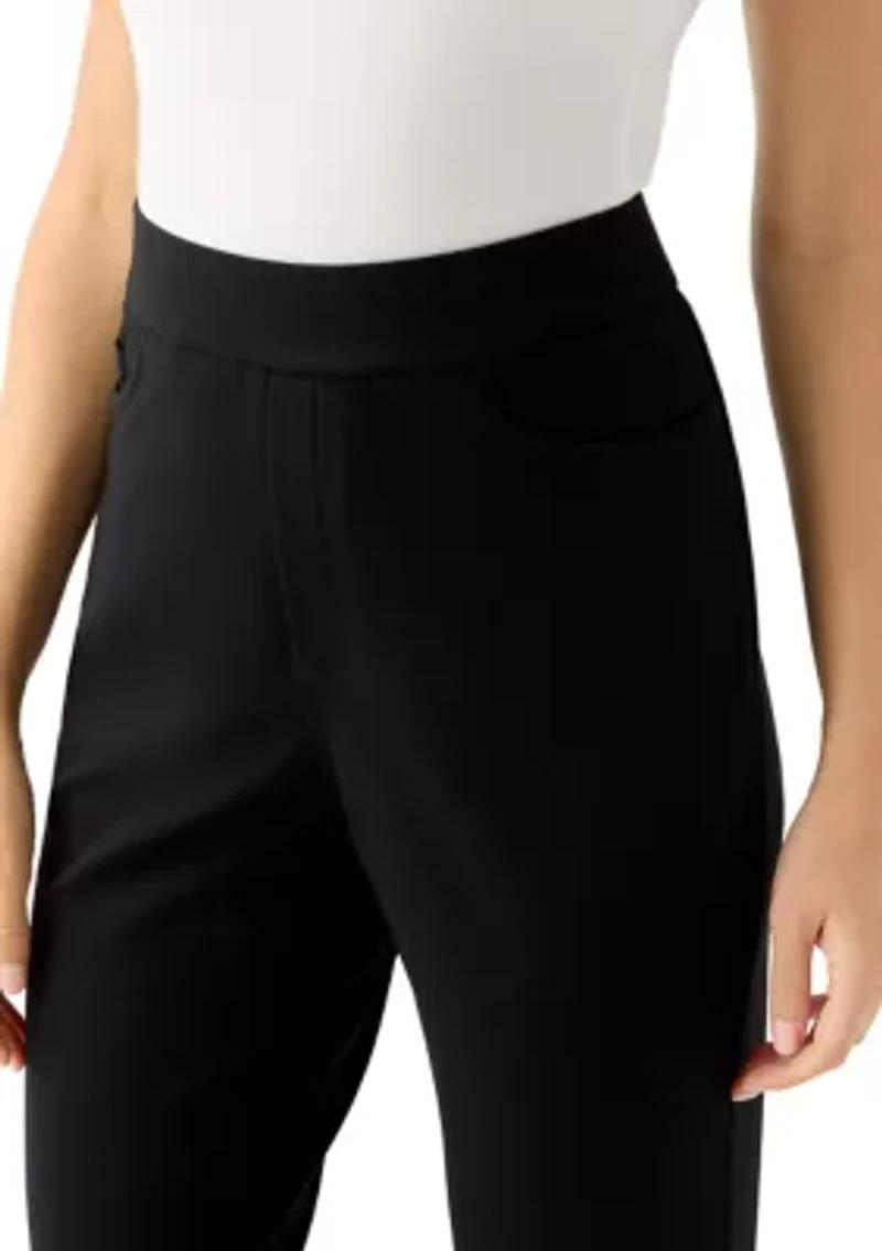 Petite Pull On Ponte Pants