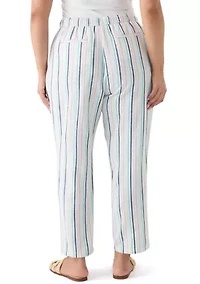 Plus Pull On Linen Pants