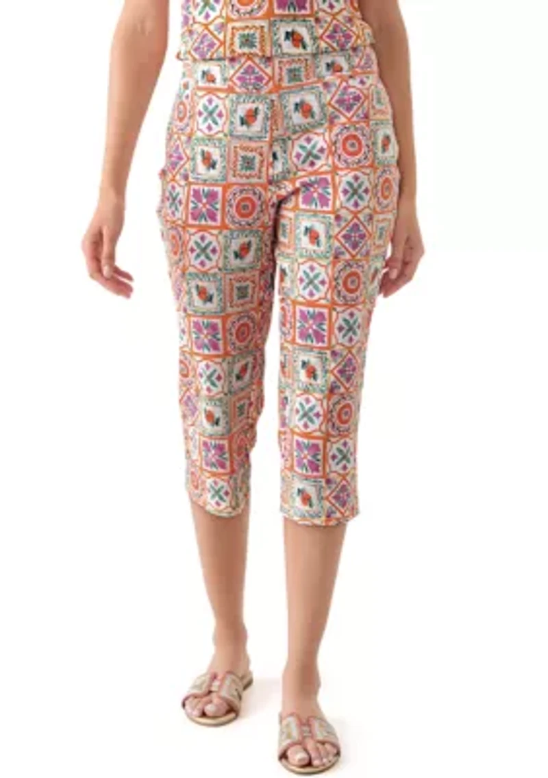Women's Millennium Printed Capri Pants