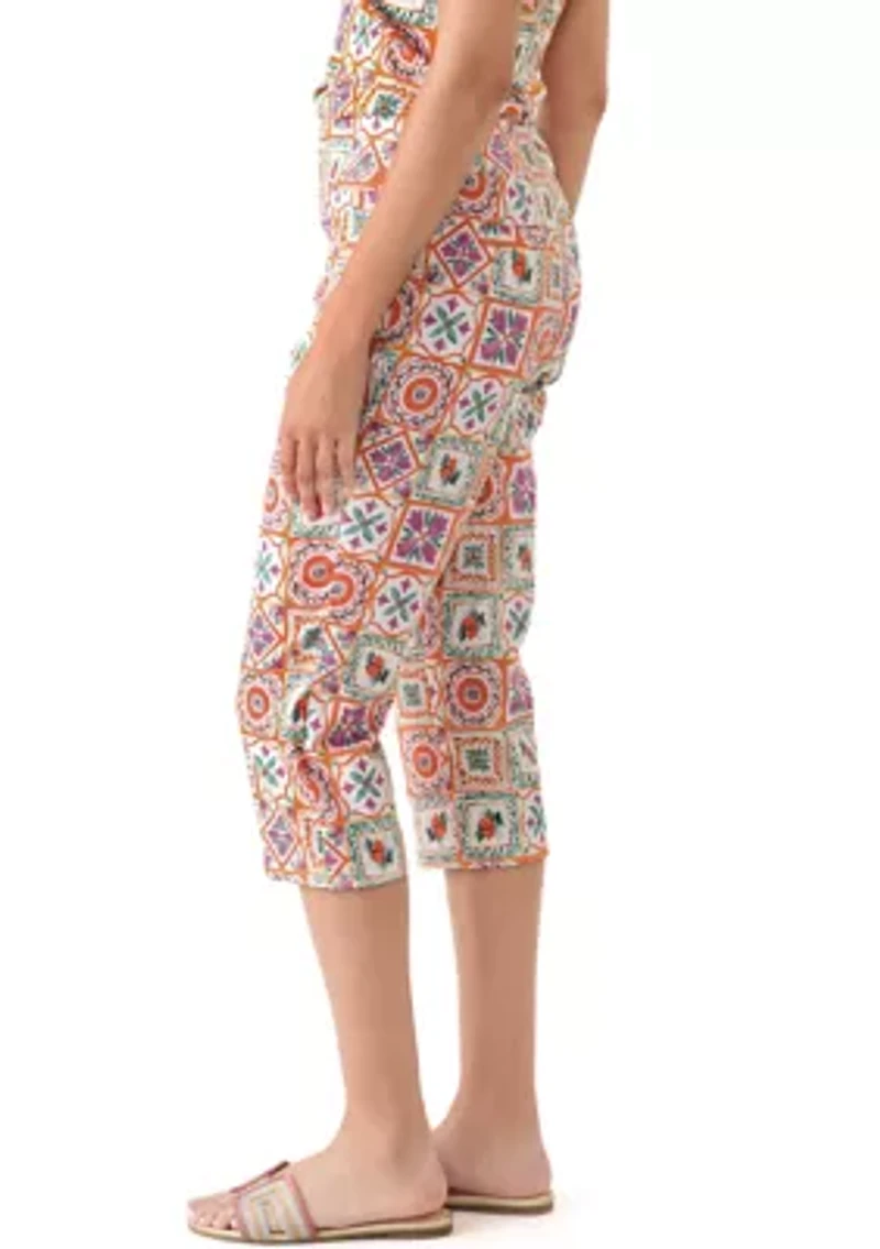 Women's Millennium Printed Capri Pants