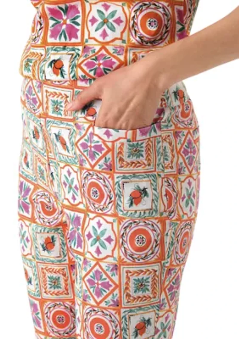 Women's Millennium Printed Capri Pants
