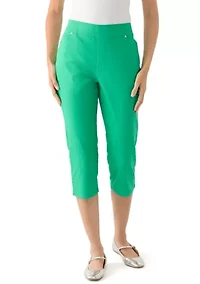 Women's Solid Capri Pants