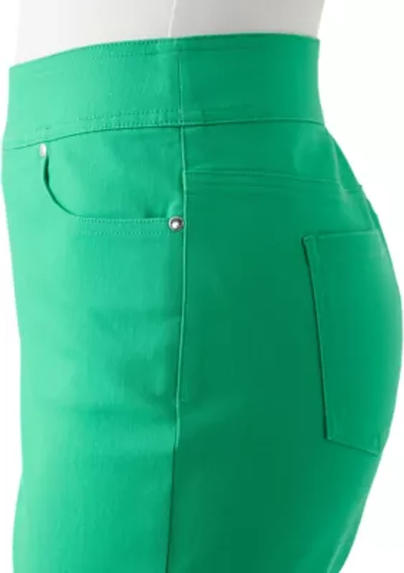 Women's Solid Capri Pants