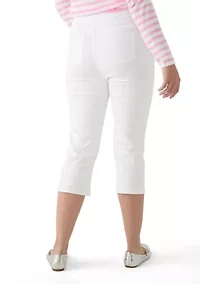 Women's Solid Capri Pants