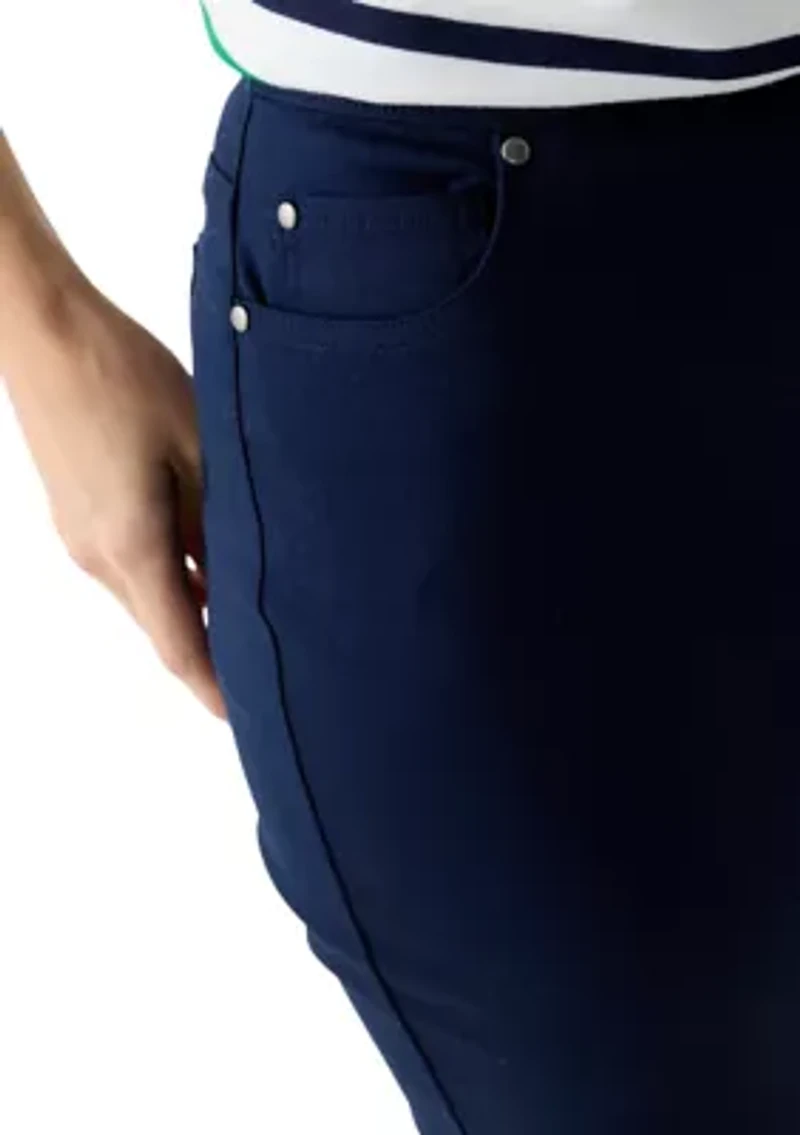 Women's Solid Capri Pants