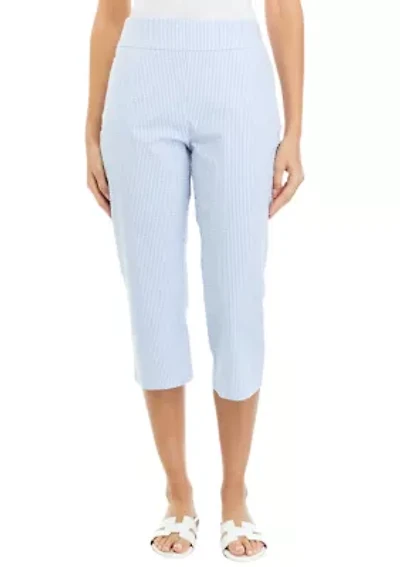 Women's Seersucker Cropped Pants