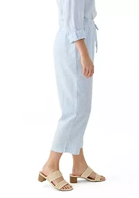 Women's Pull On Linen Crop Pants